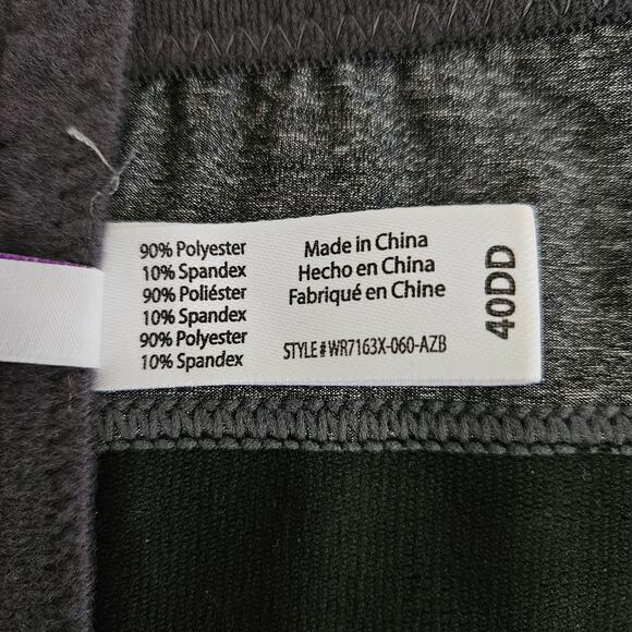 Aeropastale Wire Free Bra Logo Band sz 40DD Molded Cup EUC - Picture 4 of 7